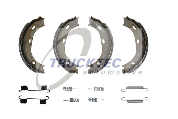 TRUCKTEC AUTOMOTIVE 02.35.005: Stabdžių trinkelių komplektas, stovėjimo stabdis galinė ašis, 160mm