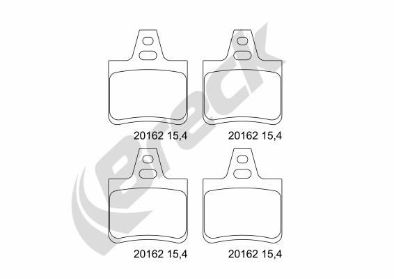 BRECK 20162 00 704 00: Piduriklotsid