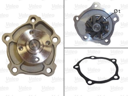 VALEO 506975: Pompe à eau avec joints, sans couvercle