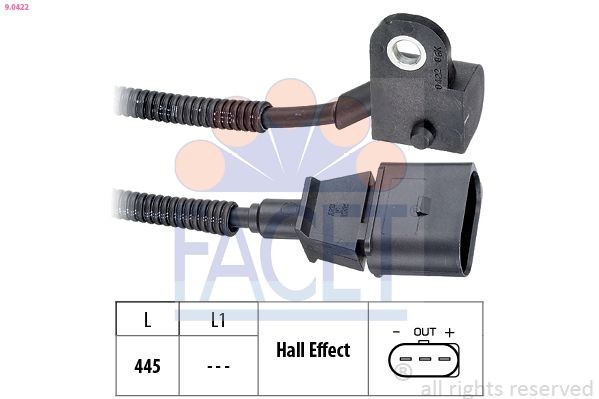 FACET 9.0422: Sensor, knastakselposition Made in Italy - OE Equivalent