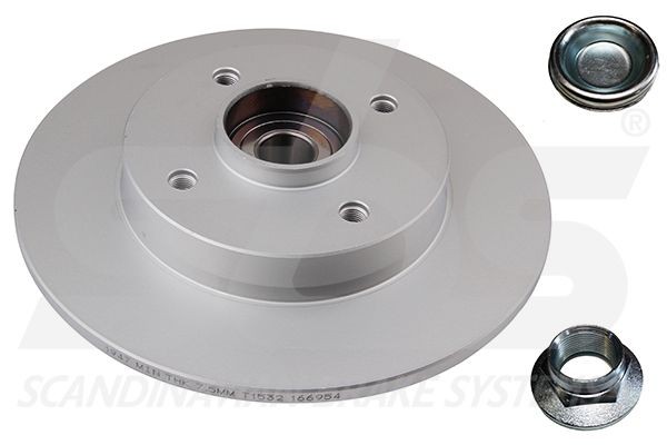 sbs 1815311947: Brzdový kotouč R: 249mm, plný, R: 249mm, nátěr, s ložiskem (kola), s integrovaným magnetickým senzorovým kroužkem