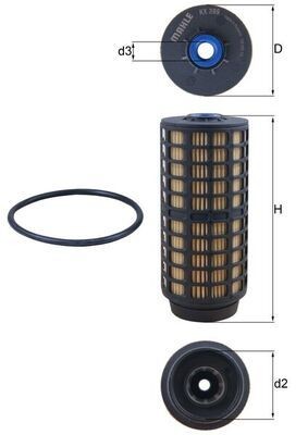 MAHLE ORIGINAL KX 399D: Filtru combustibil