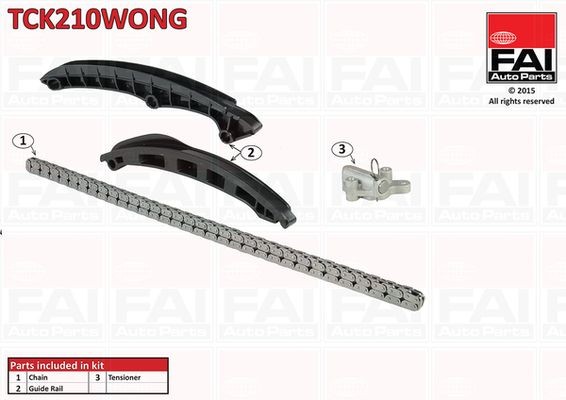 FAI AutoParts TCK210WONG: Kamkedjesats Upptill, utan kugghjul, utan packningar