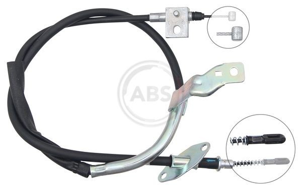 A.B.S. K17458: Câble de frein à main 1370mm, 1370mm