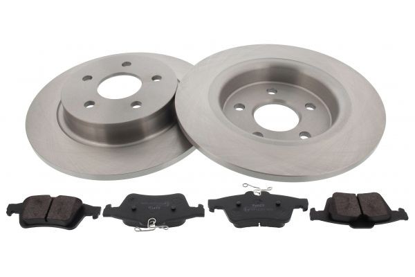MAPCO 47909: Bremsscheiben und -beläge Hinterachse, Ø: 280mm, voll, mit Anti-Quietsch-Blech