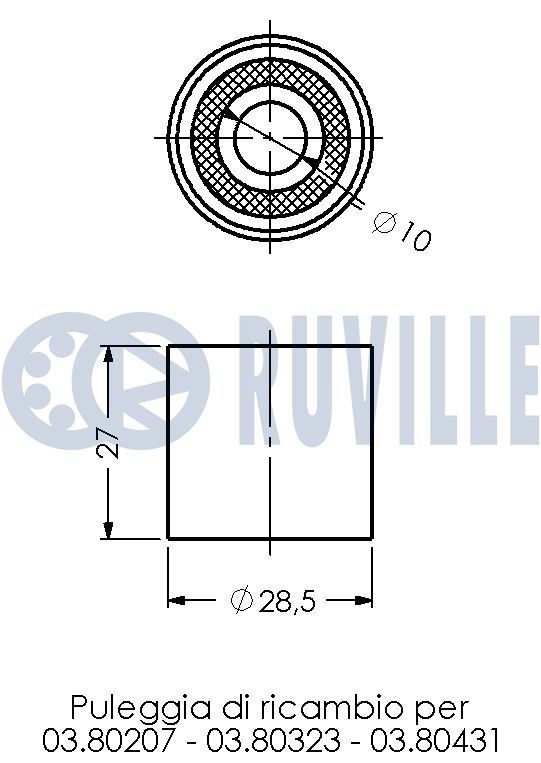 RUVILLE 325411: Motorophæng