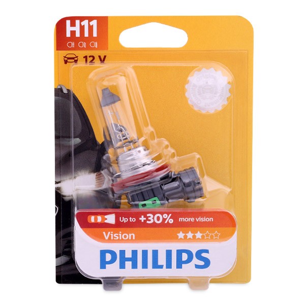PHILIPS 12362PRB1: Glödlampa, fjärrstrålkastare 12V, 55W, H11 Vision