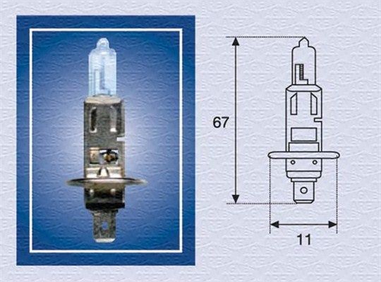 MAGNETI MARELLI 002572100000: Λυχνία, προβολέας εργασίας SINGLE COIL