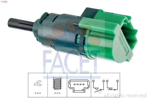 FACET 7.1283: Interruttore pedale freno Made in Italy - OE Equivalent
