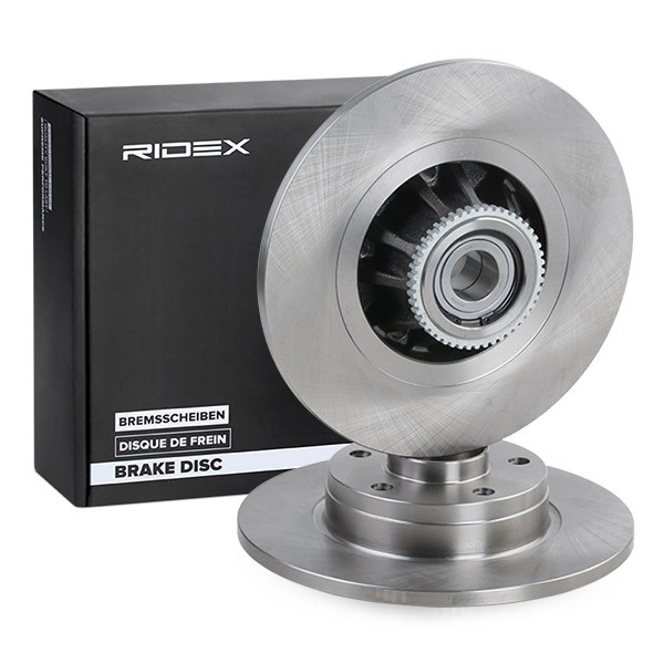 RIDEX 82B0698: Piduriketas Tagasild, Ø: 280mm, täis, Malm, Ø: 280mm, katmata, koos ABS-andurirõngaga
