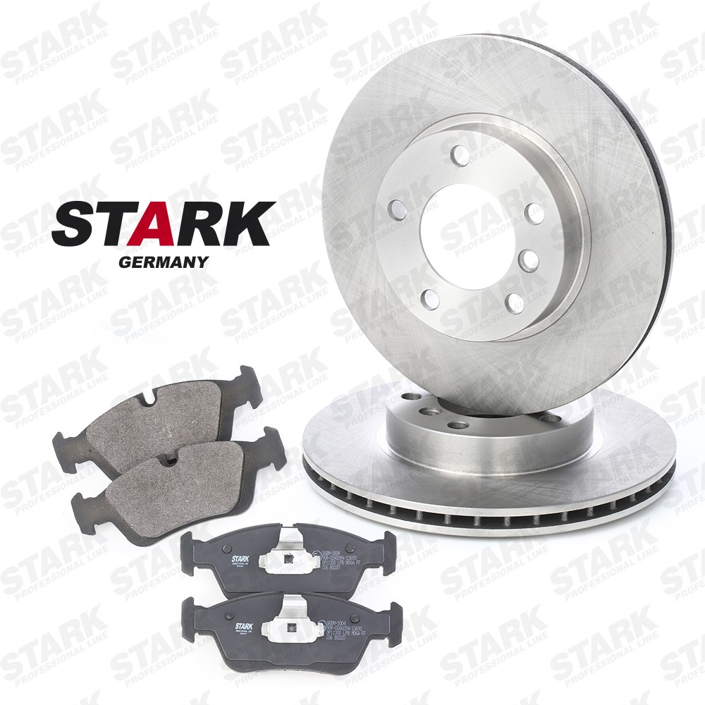 STARK SKBK-1090038: Pidurikomplekt, ketaspidur Esisild, Ø: 286mm, õhutusega