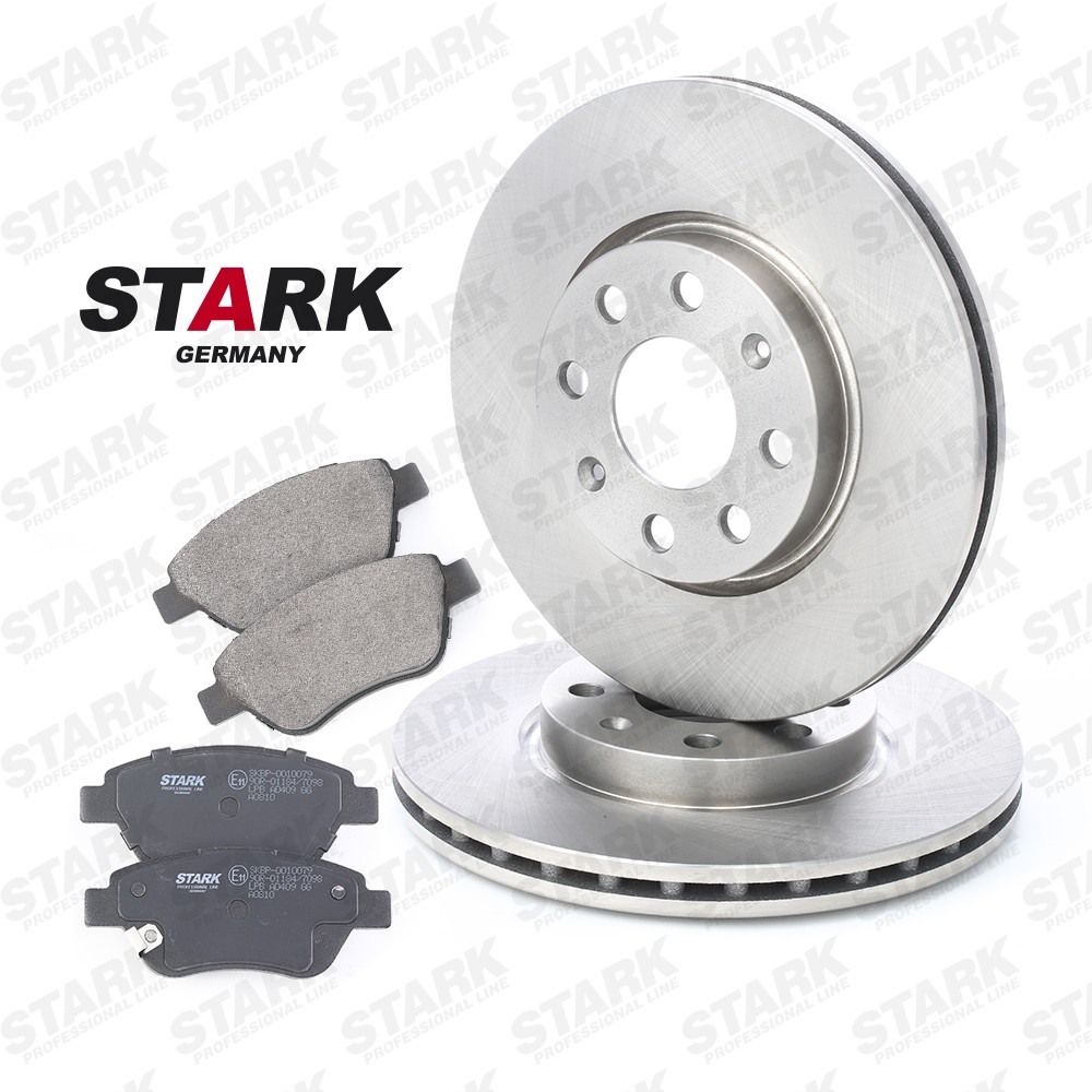 STARK SKBK-1090044: Bremseskiver og klodser foraksel, Ø: 257mm, ventileret