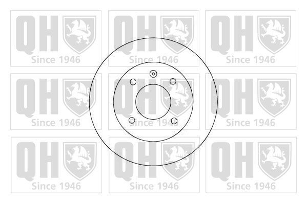QUINTON HAZELL BDC1002: Piduriketas Ø: 239mm, täis, Ø: 239mm