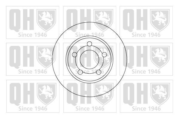 QUINTON HAZELL BDC3316: Piduriketas Ø: 280mm, õhutusega, Ø: 280mm