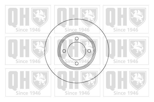 QUINTON HAZELL BDC3337: Bremseskive Ø: 228mm, fuldstændigt, Ø: 228mm