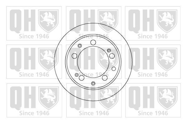 QUINTON HAZELL BDC4827: Piduriketas Ø: 282mm, õhutusega, Ø: 282mm