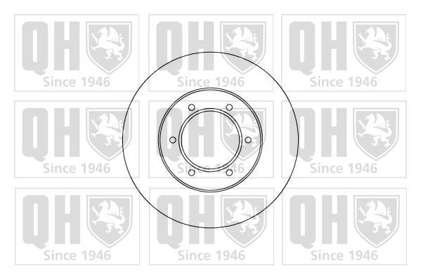QUINTON HAZELL BDC5002: Bromsskiva Ø: 258mm, ventilerad, Ø: 258mm