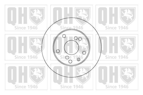 QUINTON HAZELL BDC5007: Bremseskive Ø: 256mm, ventileret, Ø: 256mm