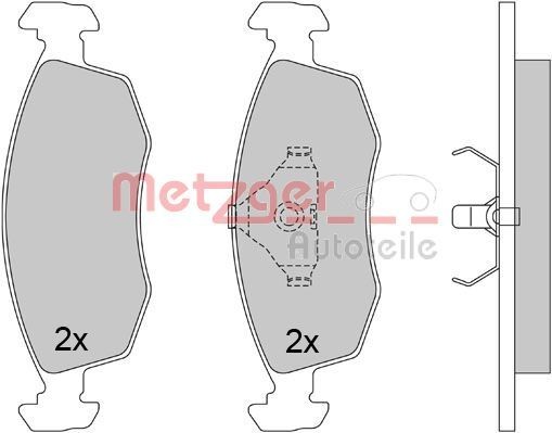 METZGER 1170642: Piduriklotsid Esisild