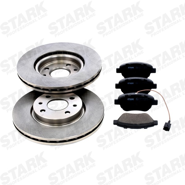 STARK SKBK-1090063: Stabdžių rinkinys, diskiniai stabdžiai priekinė ašis, Ø: 257mm, ventiliuojama