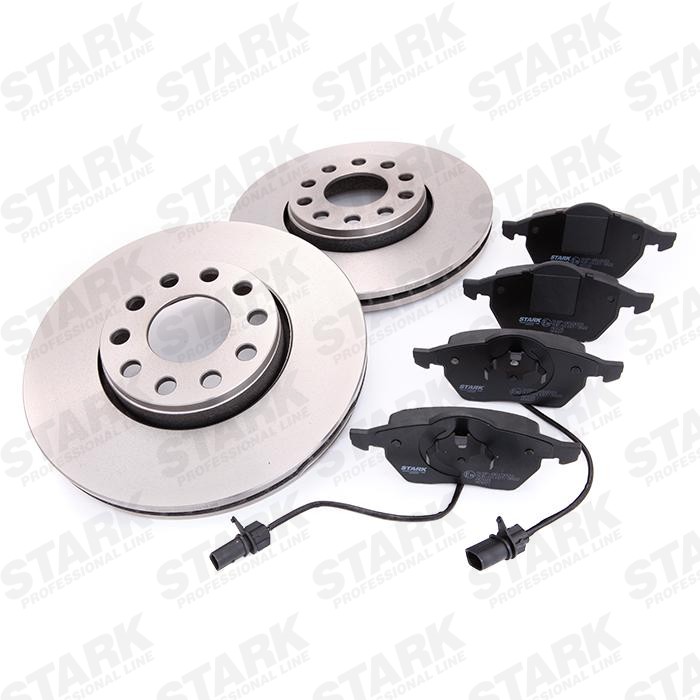 STARK SKBK-1090093: Kit de discos de freno y pastillas Eje delantero, Ø: 288mm, ventilado, Chapa antichirridos