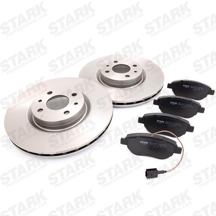 STARK SKBK-1090152: Kit de discos de freno y pastillas Eje delantero, Ø: 284mm, ventilado