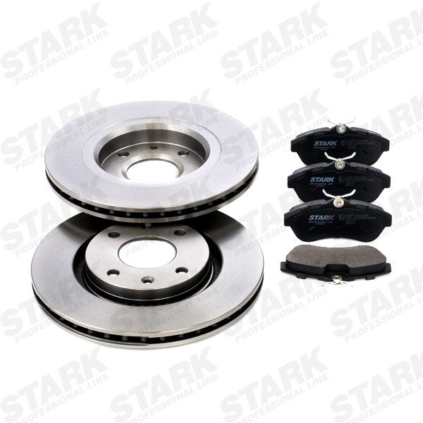 STARK SKBK-1090190: Souprava brzd, koutocova brzda přední osa, R: 266mm, větráno