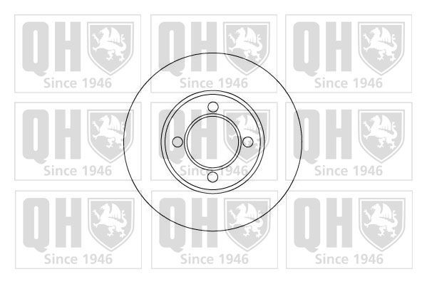 QUINTON HAZELL BDC3701: Bremsscheibe Ø: 234mm, Belüftet, Ø: 234mm