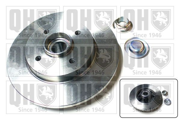 QUINTON HAZELL BDC5595: Piduriketas Ø: 268mm, täis, Ø: 268mm, koos integreeritud rattalaagriga, koos integreeritud magnetilise anduriga