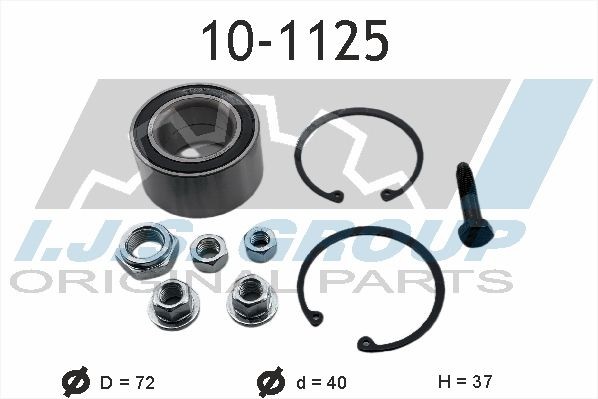 IJS GROUP 10-1125 Radlagersatz Technology & Quality Vorderachse