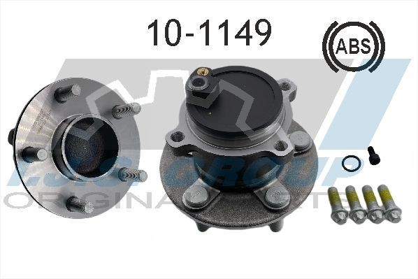 IJS GROUP 10-1149: Комплект колесен лагер Technology & Quality задна ос, с вграден сензор за ABS
