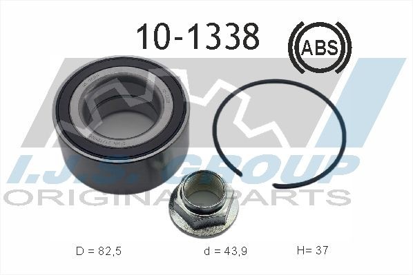 IJS GROUP 10-1338: Zestaw łożysk koła Technology & Quality z obu stron, ze zintegrowanym czujnikiem ABS