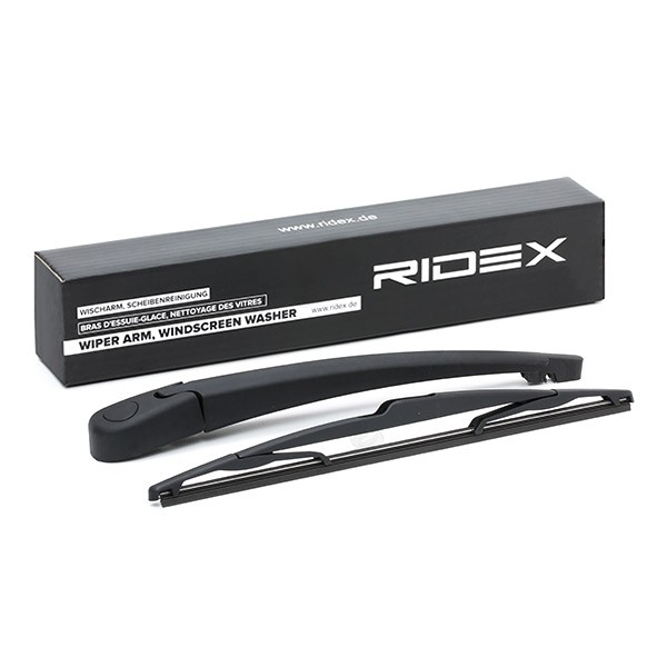 RIDEX 301W0021: Scheibenwischerarm hinten, 350mm, mit Kappe, mit integriertem Wischblatt