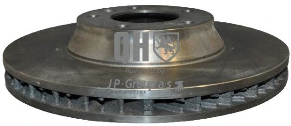 JP GROUP 1163105189: Bromsskiva framaxel höger, Ø: 350mm, ventilerad, QH