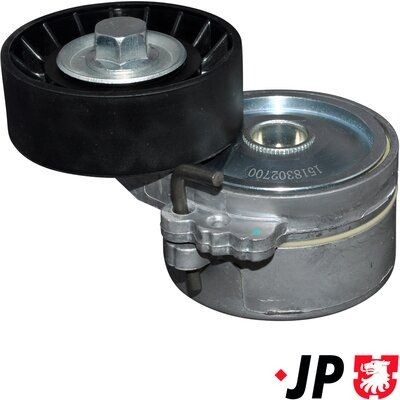 JP GROUP 1518302700: Įtempiklio skriemulys, V formos rumbuotas diržas JP Ø: 70mm, Ø: 70mm