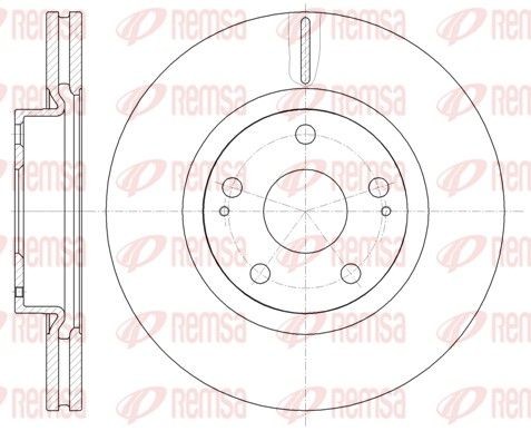 REMSA 61050.10: Piduriketas Esisild, Ø: 295mm, õhutusega, Ø: 295mm