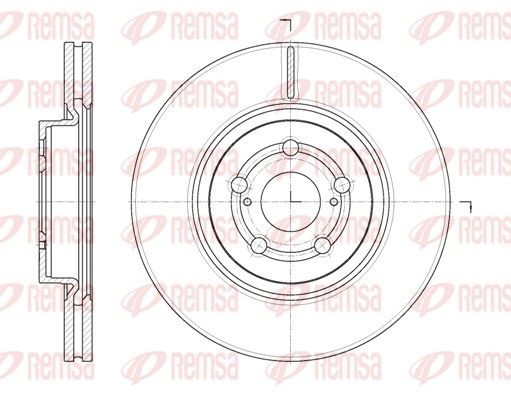 REMSA 61092.10: Piduriketas Esisild, Ø: 294,9mm, õhutusega, Ø: 295mm
