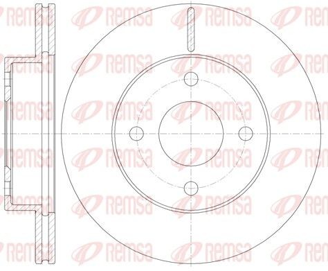 REMSA 61131.10: Piduriketas Esisild, Ø: 237,7mm, õhutusega, Ø: 238mm