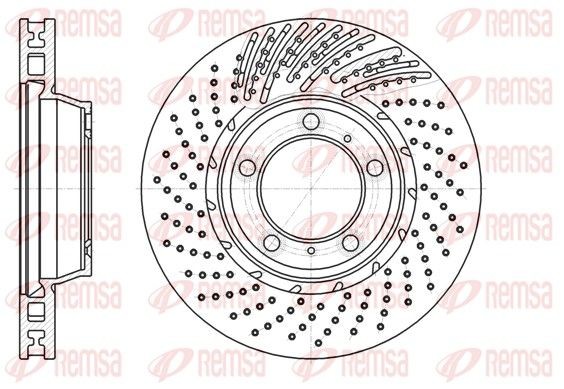 REMSA 61196.11: Piduriketas esisild paremal, Ø: 329,5mm, õhutusega, Ø: 330mm