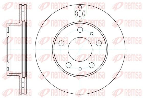 REMSA 61204.10: Bremseskive foraksel, Ø: 299,6mm, ventileret, Ø: 300mm