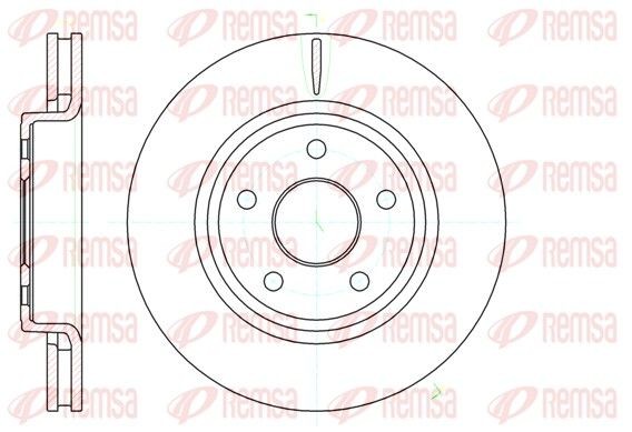 REMSA 61210.10: Piduriketas Esisild, Ø: 328mm, õhutusega, Ø: 328mm