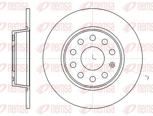 REMSA 61340.00: Piduriketas Tagasild, Ø: 271,8mm, täis, Ø: 272mm