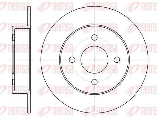 REMSA 61353.00: Piduriketas Tagasild, Ø: 240mm, täis, Ø: 240mm