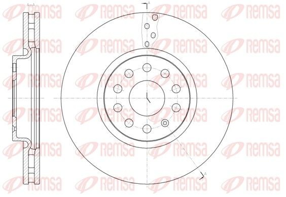 REMSA 61479.10: Piduriketas Esisild, Ø: 314mm, õhutusega, Ø: 314mm