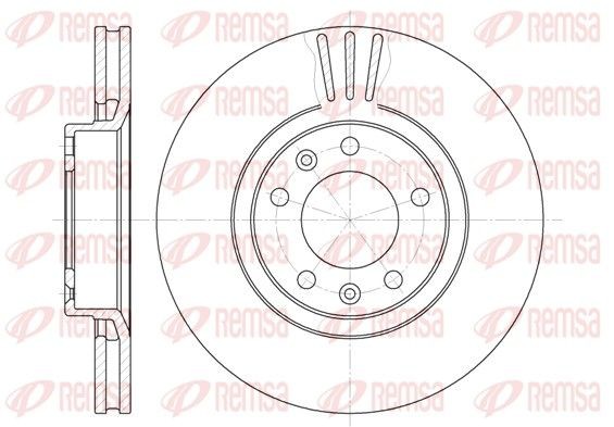 REMSA 6307.10: Bremseskive foraksel, Ø: 283mm, ventileret, Ø: 283mm