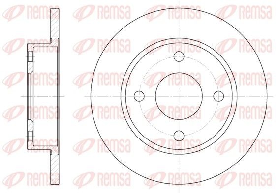 REMSA 6427.00: Piduriketas Esisild, Ø: 239,5mm, täis, Ø: 240mm