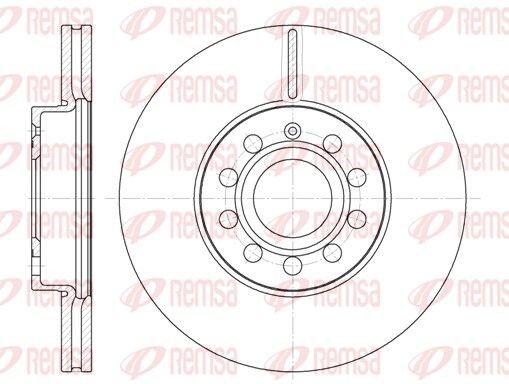 REMSA 6648.10: Piduriketas Esisild, Ø: 287,8mm, õhutusega, Ø: 288mm