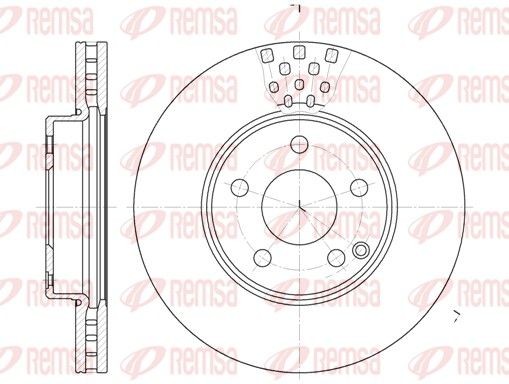 REMSA 6676.10: Stabdžių diskas priekinė ašis, Ø: 295,2mm, ventiliuojama, Ø: 295mm