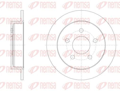 REMSA 6719.00: Bremseskive bagaksel, Ø: 278mm, fuldstændigt, Ø: 278mm