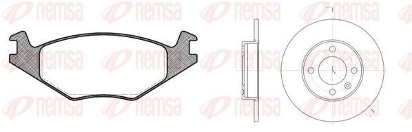 REMSA 8171.02: Stabdžių rinkinys, diskiniai stabdžiai priekinė ašis, Ø: 239mm, visiškai